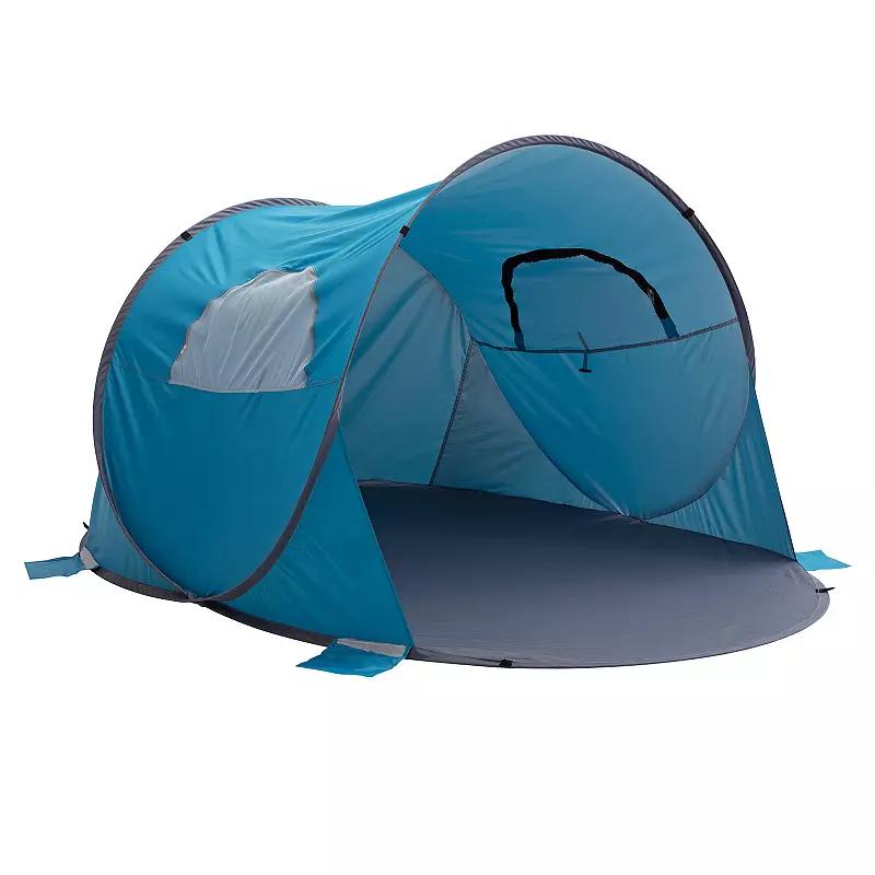 Wakeman 3-Person Sun Shelter Pop-Up Tent, Blue