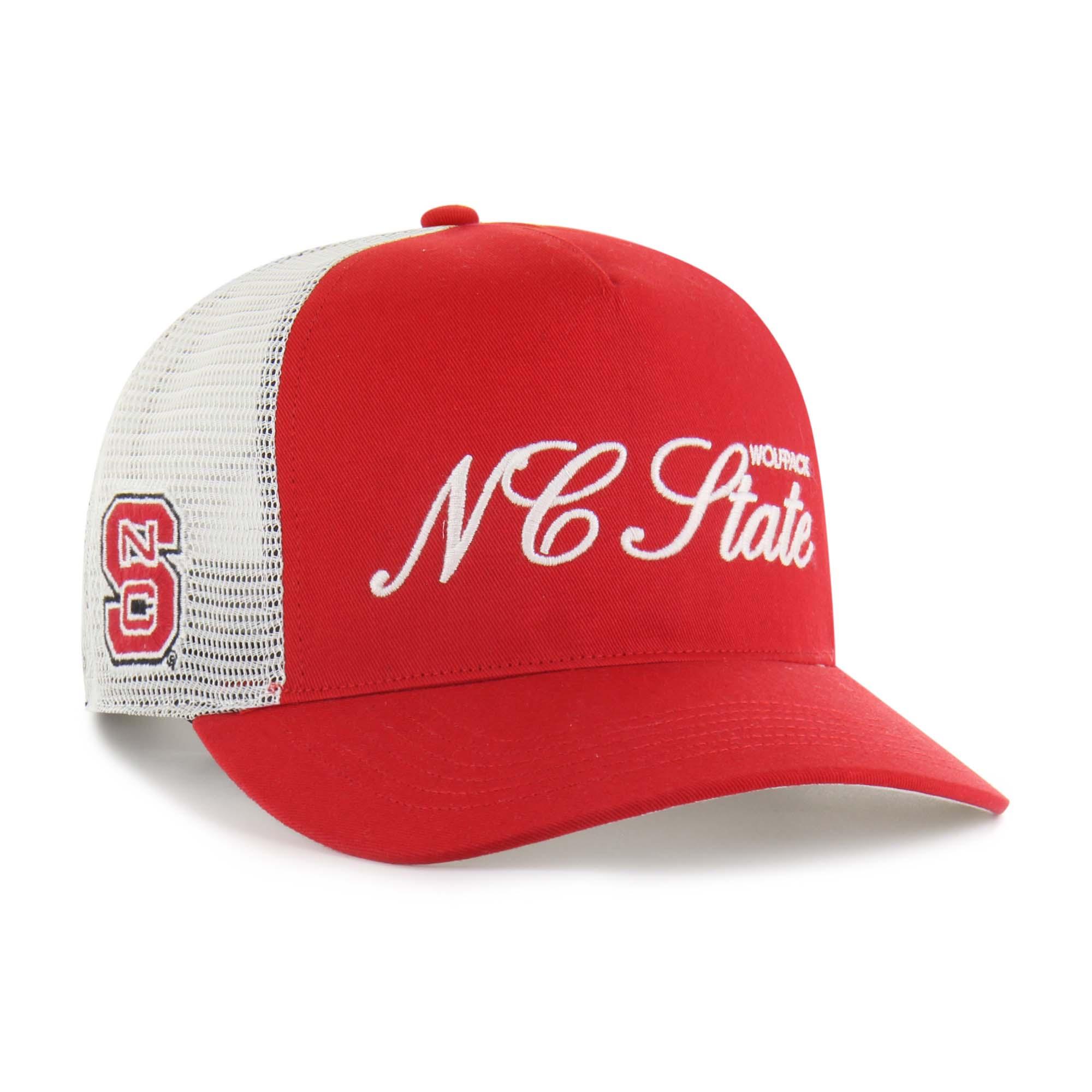 Unisex '47 Red NC State Wolfpack Contemporary Basics Foundation Trucker Hitch Adjustable Hat