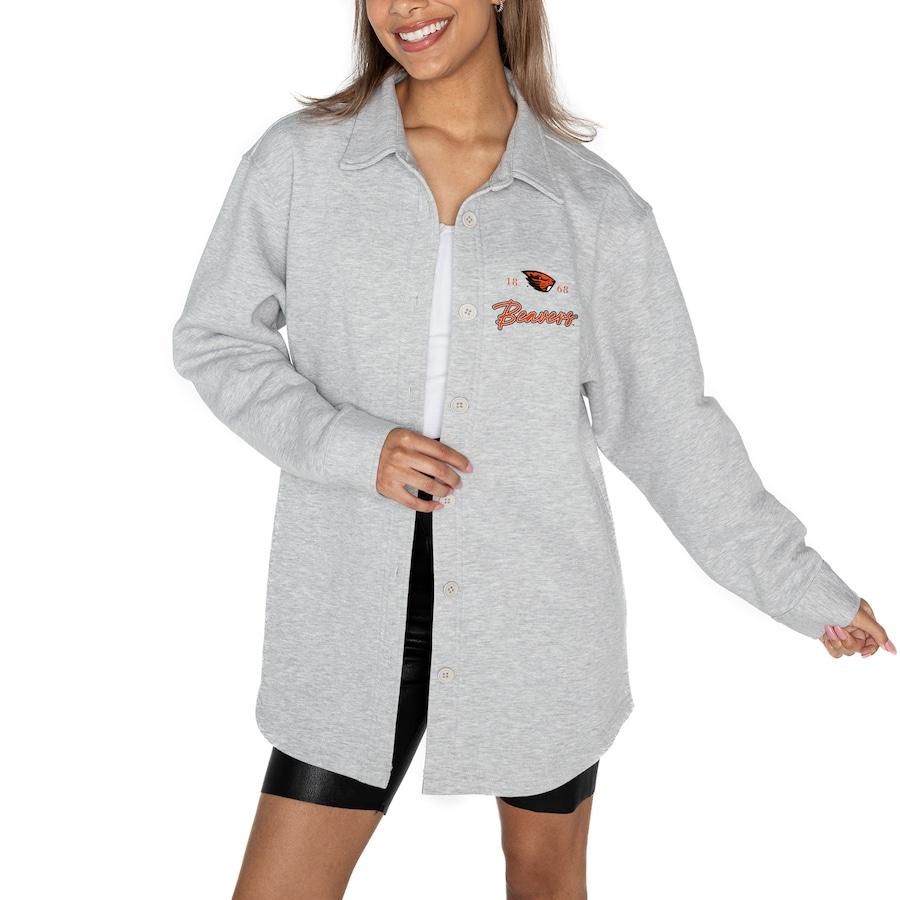 Oregon State Beavers Gameday Couture Women's Foundation Full-Button Long Sleeve Overshirt