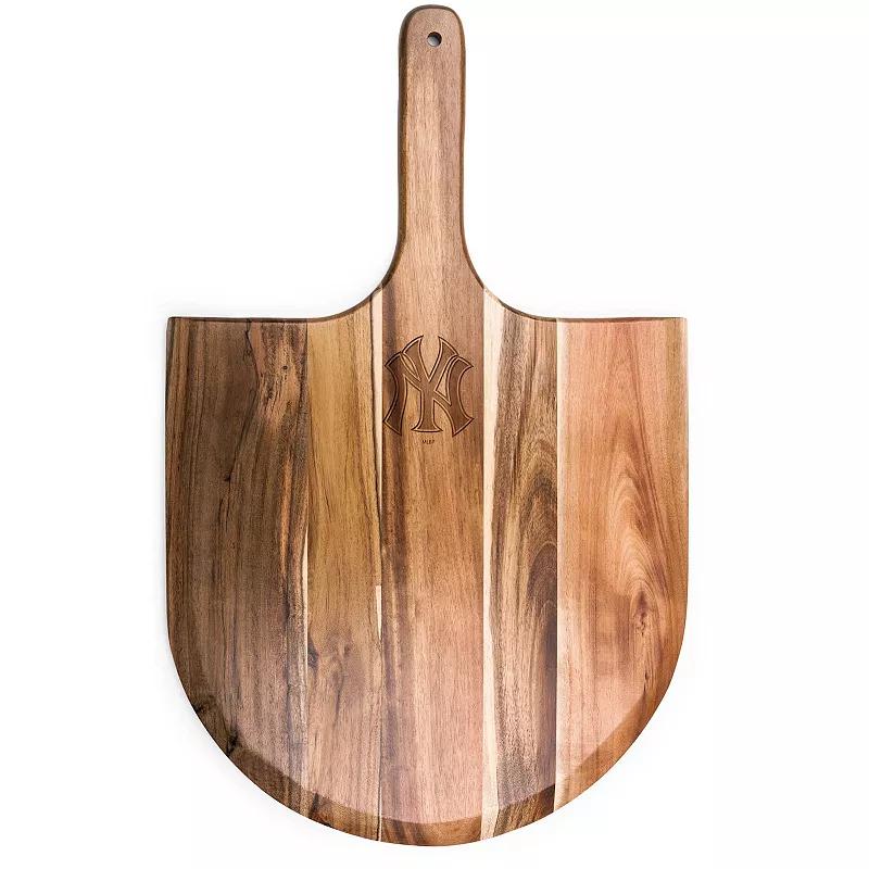 Picnic Time New York Yankees Pizza Peel Serving Paddle, Brown