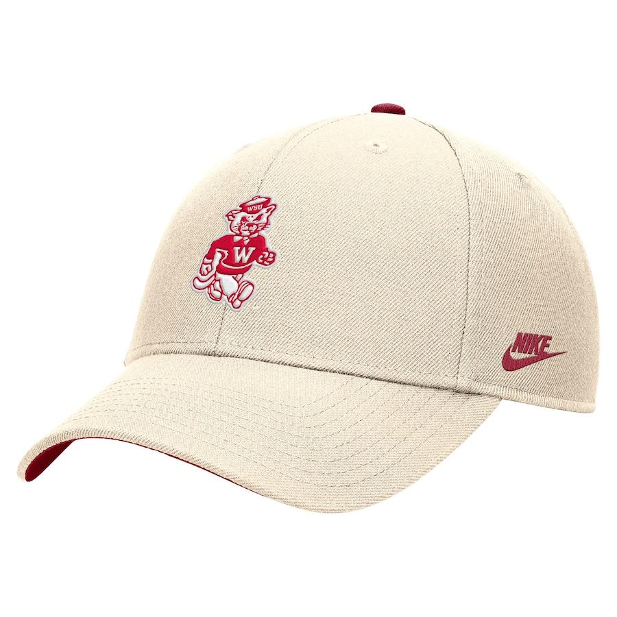 Washington State Cougars Nike Vintage Rise Dri-FIT Adjustable Hat - Natural