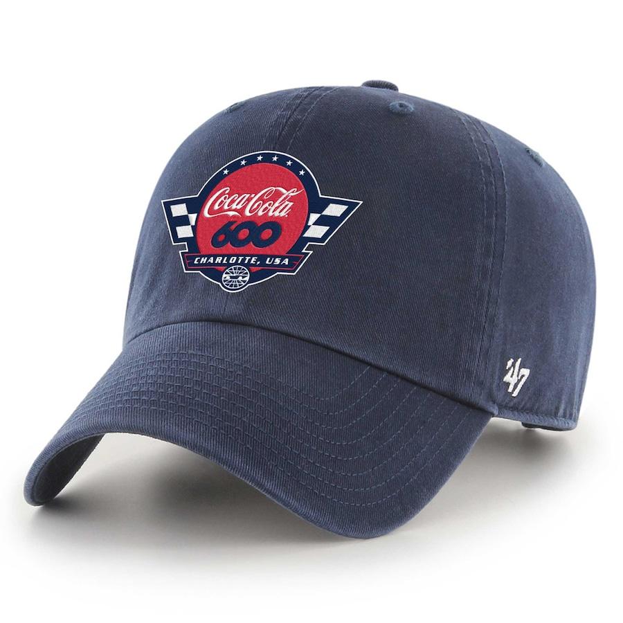Charlotte Motor Speedway '47 Coca Cola 600 Clean Up Adjustable Hat - Navy