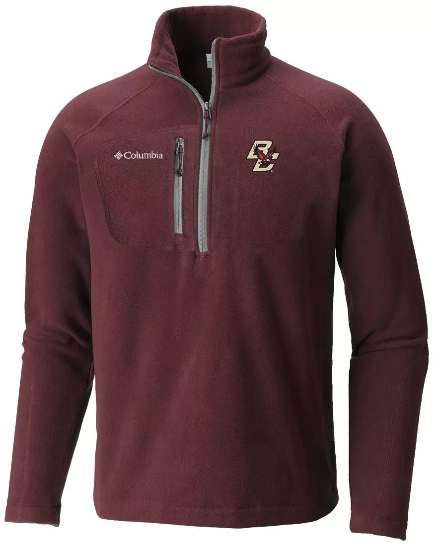 Columbia Men's Boston College Eagles Maroon Fast Trek Quarter-Zip Shirt