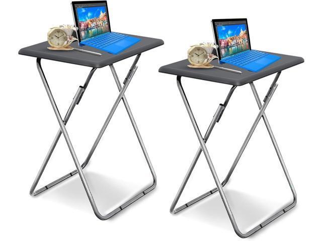 Garden 4 you Folding TV Tray Table TV Dinner Trays Tables for Eating,Stable Tv Trays Table 25In, Folding Tray Side Table, Foldable Snack Tables for...