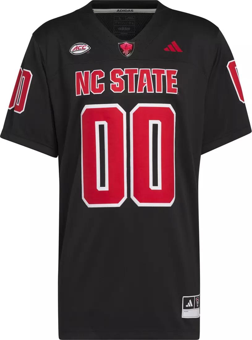 adidas Men's NC State Wolfpack Black Premier Replica Strategy Football Jersey