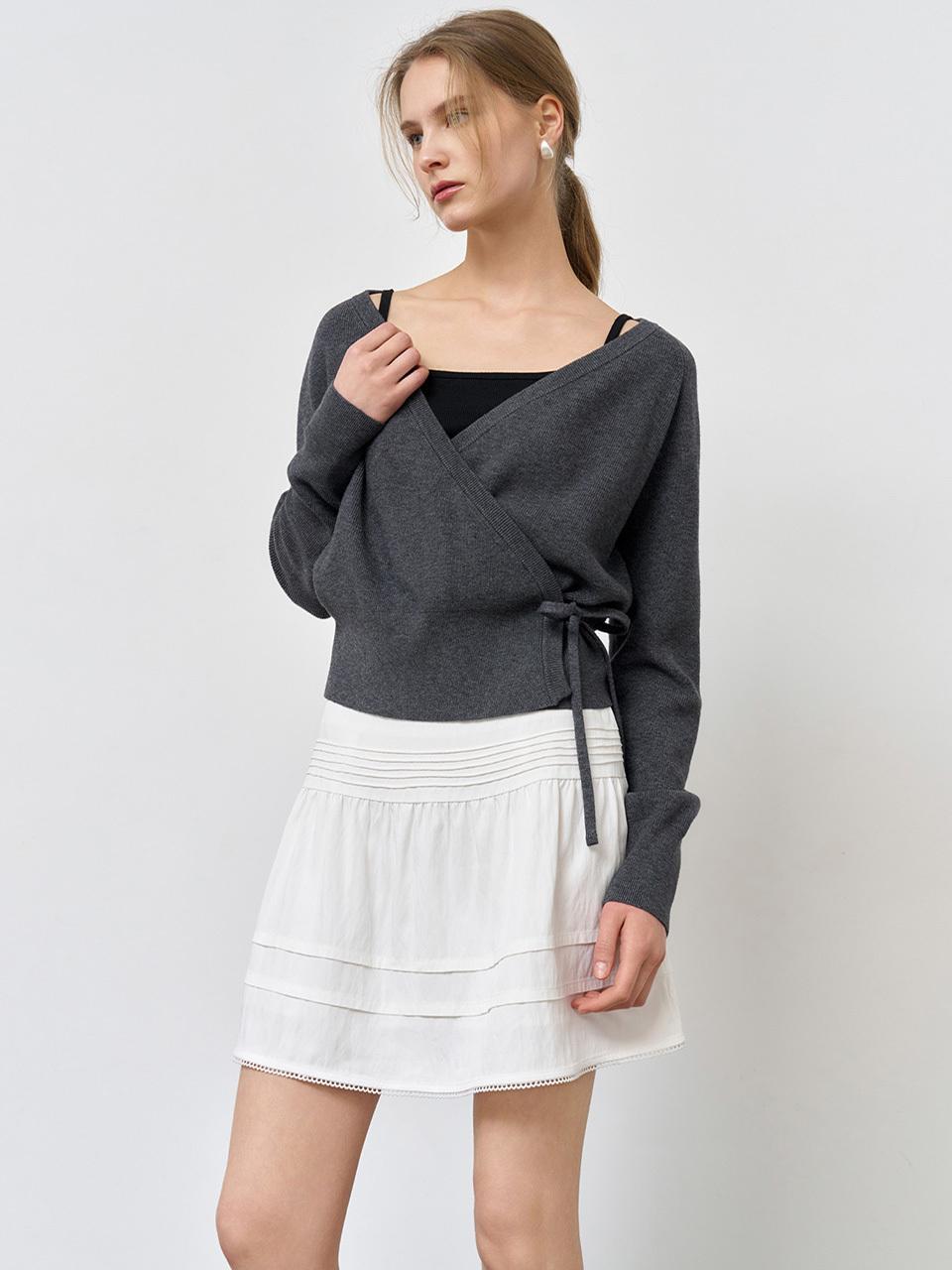 Hachi Wrap Anti-Pilling Ribbed Cardigan