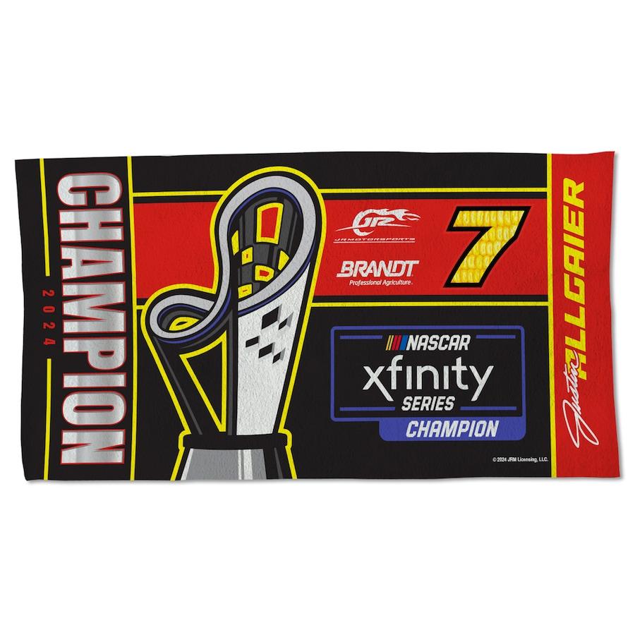 Justin Allgaier WinCraft 2024 NASCAR Xfinity Series Champion On Track Celebration 22" x 42" Single-Sided Towel