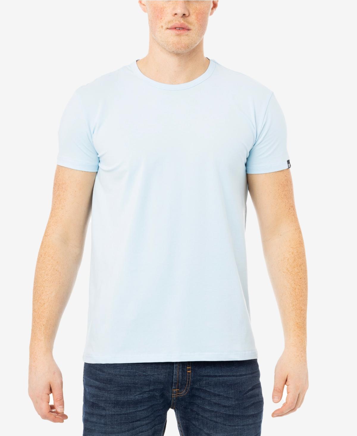 X-Ray Men's Basic Crew Neck Short Sleeve T-shirt - Light Blue