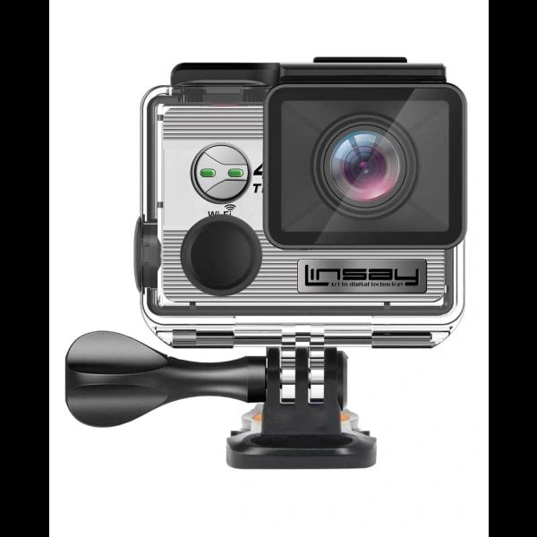 Linsay TRUE 4K Action Camera, X9000A4KSB