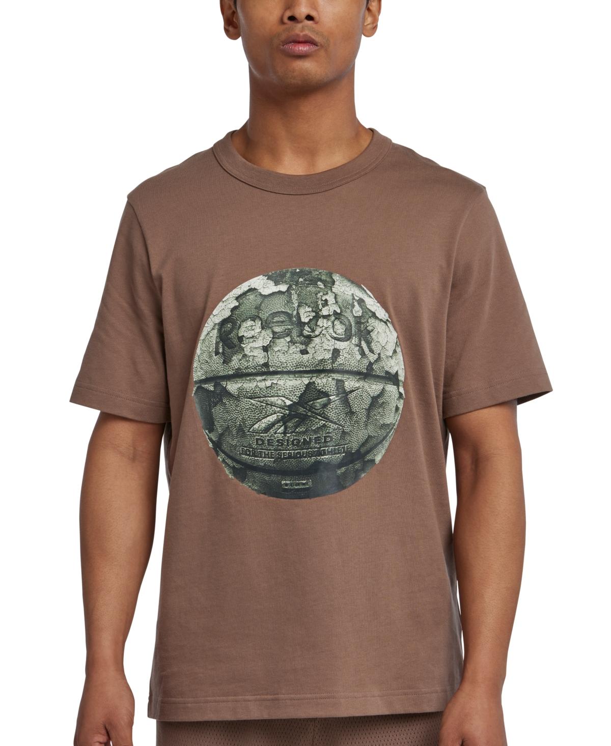 Reebok Men's Basketball Graphic T-Shirt - Brown
