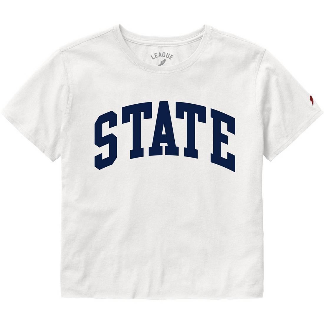 League-Legacy Women's Penn State Nittany Lions White Arch Promo Short Sleeve T-Shirt
