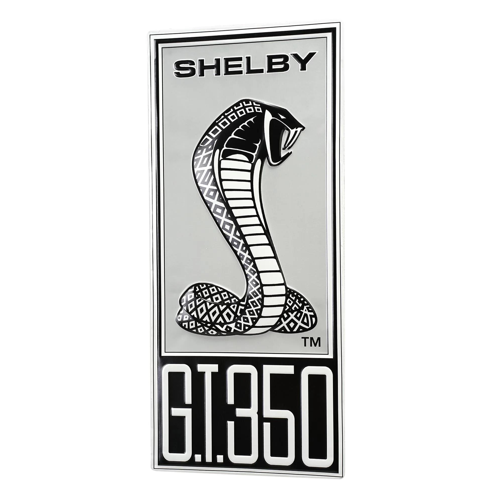 Shelby GT350 Embossed Shaped Metal Wall Sign - 8.25" x 18.4"