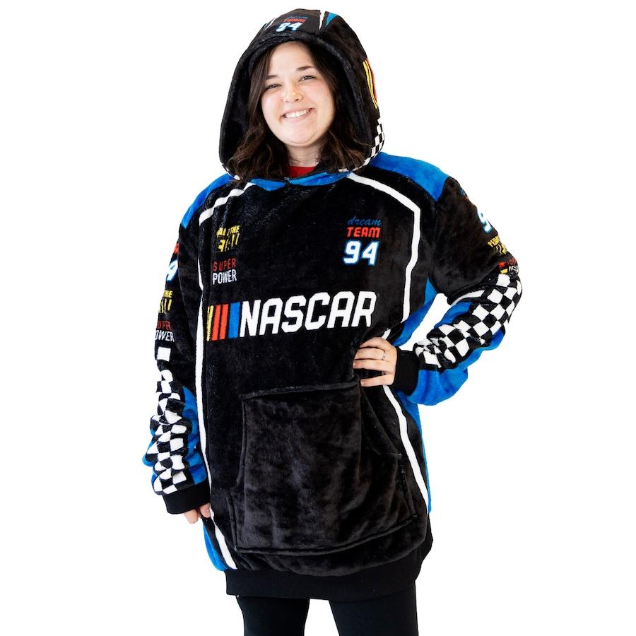 NASCAR Plushible Snugible 2-in-1 Blanket Hoodie and Plushie - Black
