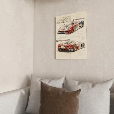 Car Art Sports Car Poster Canvas Wall Painting Canvas Print Home Decor