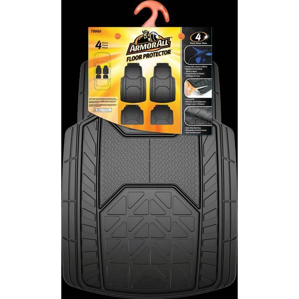 Armor All 4-Piece Black Rubber Value Floor Mats