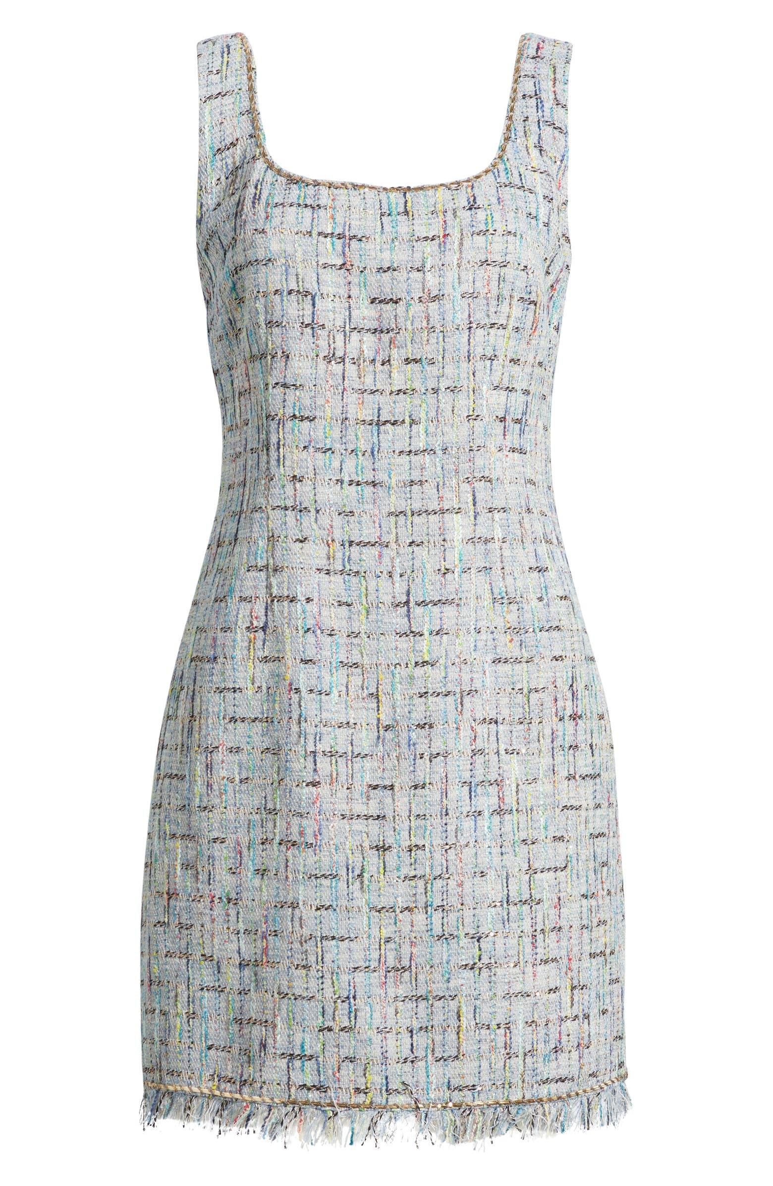 Novi Sleeveless Tweed Minidress