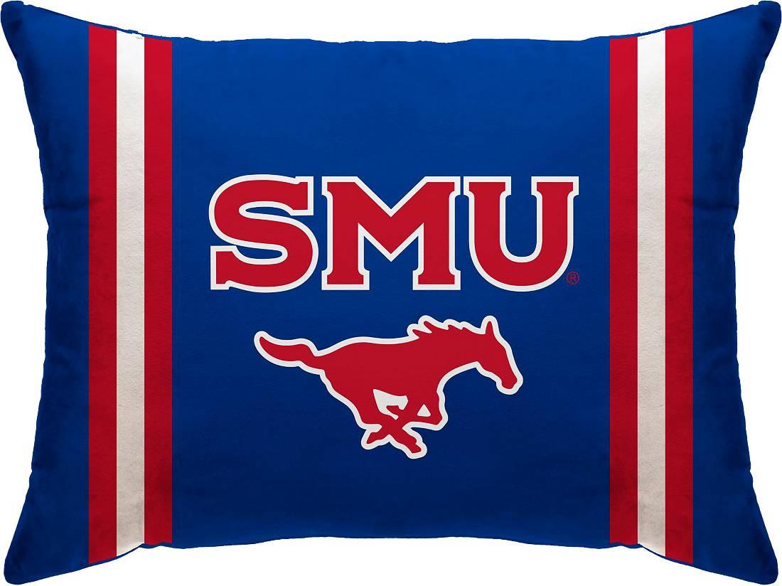 Pegasus Sports Southern Methodist Mustangs Logo Bed Pillow