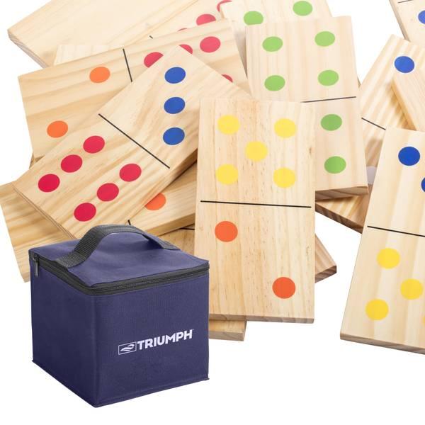 Triumph Sports Wood Lawn Domino Set