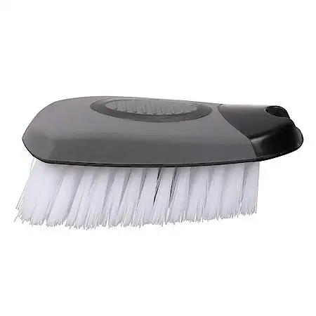 Car Detailing Brush, Stiff Bristles, Soft and Anti-Slip Handle - For Carpet Car Mats, Vinyl, Canvas