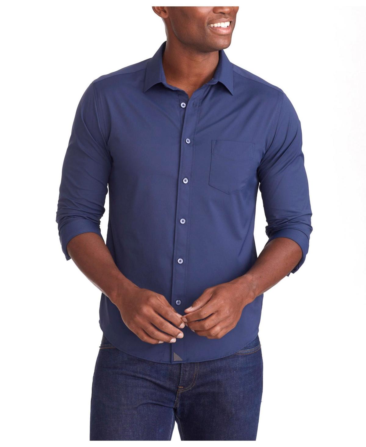 UNTUCKit Men's Regular Fit Wrinkle-Free Performance Gironde Button Up Shirt