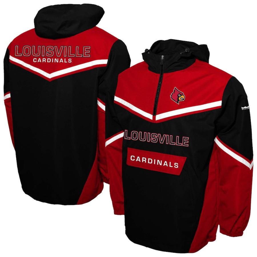 Louisville Cardinals Franchise Club Action Anorak Half-Zip Jacket