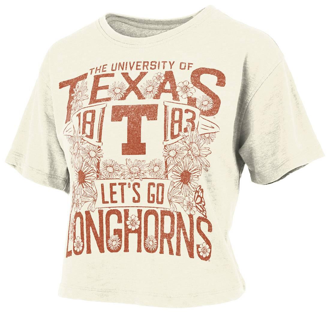 Pressbox Women's Texas Longhorns Ivory Jasmine T-Shirt