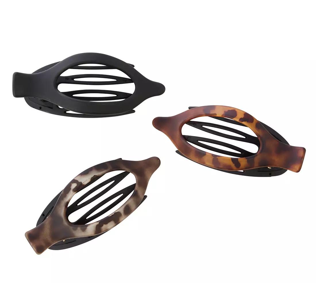 CALIA Flat Claw Clips 3-Pack