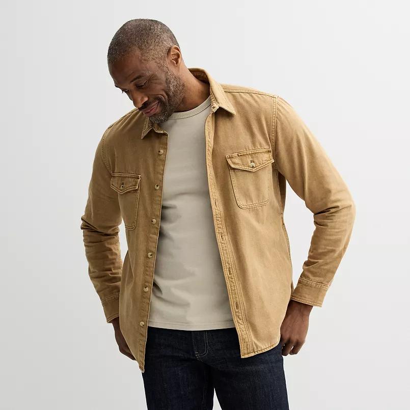 Men's Sonoma Goods For Life® Garment Dyed Overshirt